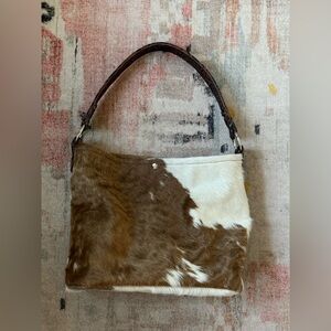 Genuine Cowhide/Calfhair & Leather Shoulder Bag